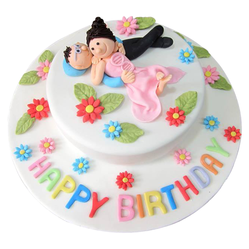 Order Cute Couple Birthday Cake Online, Buy and Send Cute Couple